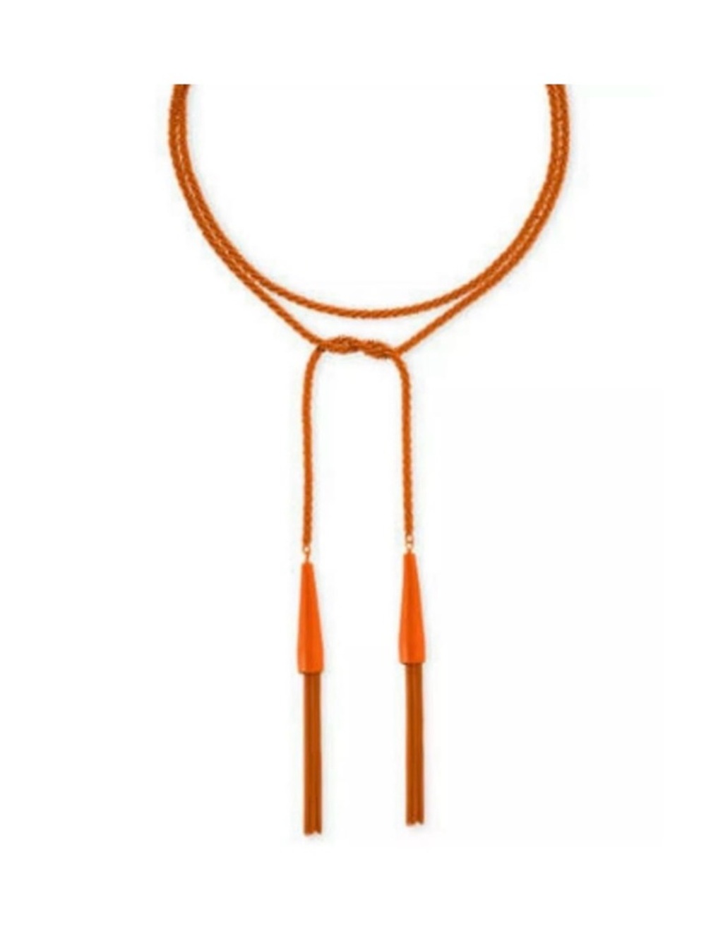 Kendra Scott Orange Tassel Lariat Necklace